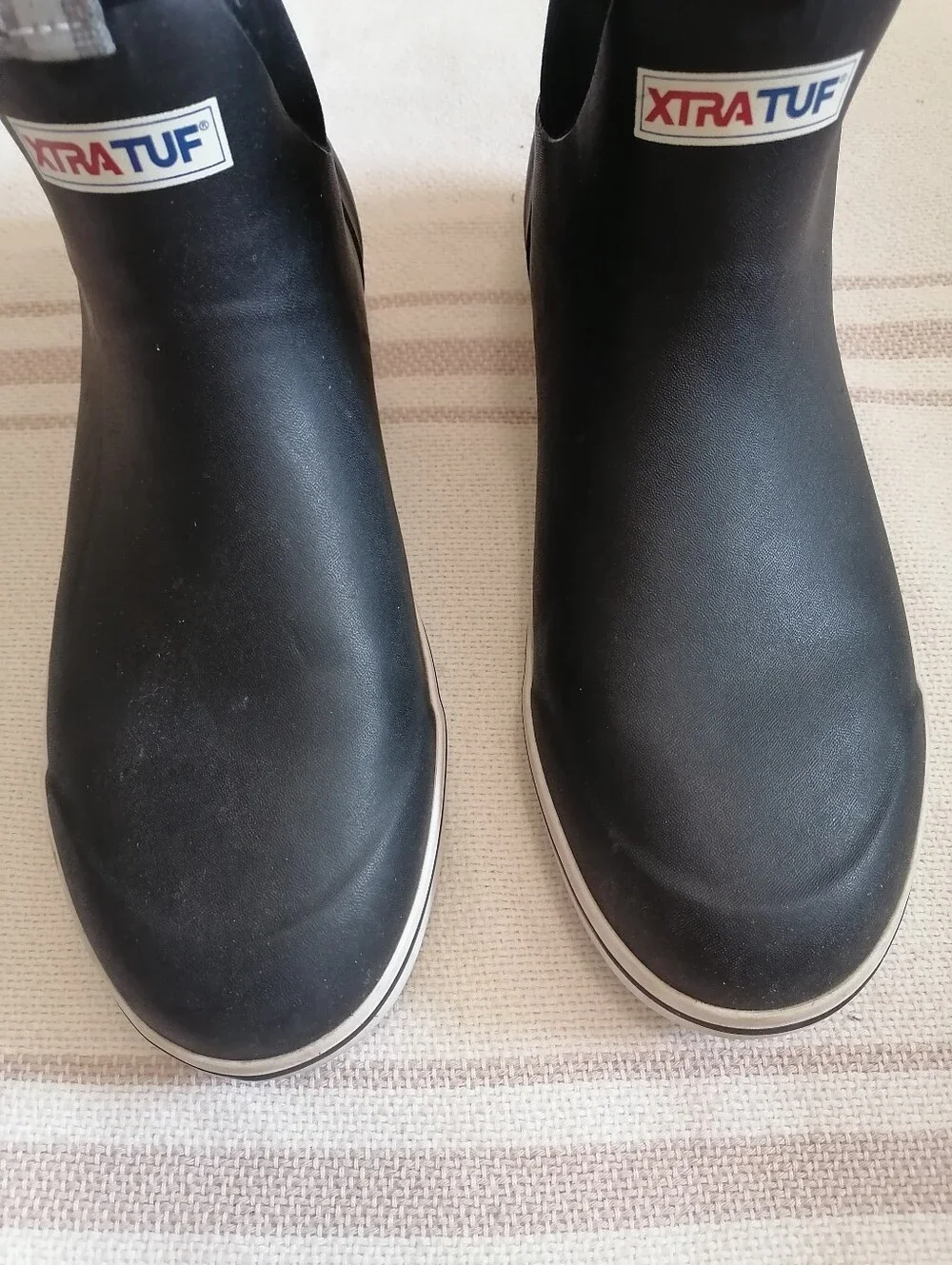Men's Black Waterproof Slip-On Xtratuf fishing boots